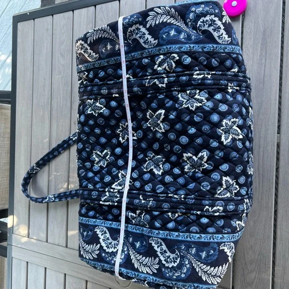 Vintage VERA BRADLEY Blue Coin Y2K Medium Duffle - Picture 12 of 15